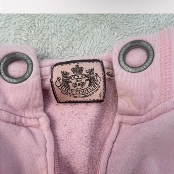 RARE Juicy Couture Light Pink Hoodie “GO JUICY” - Picture 3 of 6